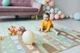 Детский развивающий двухсторонний складной термоковрик POPPET Спящие малыши и Волшебный город, 150х180x1см + сумка (PP011-150). Термо коврик водонепроницаемый, шумопоглощающий. - изображение 12