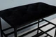 Банкетка для обуви 60*32*52 см черная с черным каркасом, велюровая подставка для обуви на 2 полочки - изображение 10