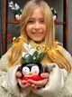 Кашпо Пингвин с нобилисом 15х9 см - изображение 3