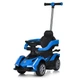 Каталка-толокар з мотором з батьківською ручкою M 5781, blue - изображение 1
