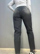 Джинсы женские Dk-49 3238 МОМ кокетка на пуговицах вареные 34 черные - изображение 4