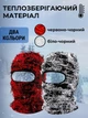 Балаклава шапка зимова в'язана жіноча дитяча для дівчаток хлопчика дітей дизайнерська без рота вушок Athacer червона балаклави в'язані - зображення 4