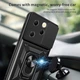 Чохол Hide Shield для Infinix Hot 40 Pro / X6837 протиударний бампер з підставкою кільцем Black - зображення 3