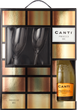 Вино игристое Canti Prosecco Millesimato белое экстра-сухое 0.75 л 10,5% + 2 бокала в подарочной упаковке (8005415063383_8005415050703) - изображение 1