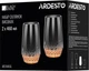 Набор стаканов высоких ARDESTO Black Mars Favola 460 мл х 2 шт Прозрачно-золотистых (AR2646GL) - изображение 3