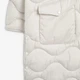 Куртка демисезонная длинная с капюшоном женская Parfois 227234-OW XS-S Белая (5608348537544) - изображение 7