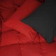 Пододеяльник MirSon Фланель 002-009 Black/Red 110х140 см (2200009656651) - изображение 1