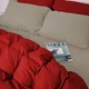 Пододеяльник MirSon Фланель 004-009 Cappuchino/Red 110х140 см (2200009659065) - изображение 5