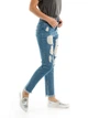 Джинсы со стразами на поясе BEBE PLUS 22308 S (36336S) Синий - изображение 3