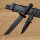 2 в 1 - Охотничий Антибликовый нож Tanto 32 см CL 217 + Складной нож - Tactic 5 в 1 (00000X2178Tactic) - изображение 1