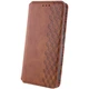 Кожаный чехол-книжка GETMAN Cubic (PU) для Samsung Galaxy S24+ Коричневый - изображение 2