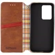 Кожаный чехол-книжка GETMAN Cubic (PU) для Samsung Galaxy S24+ Коричневый - изображение 4