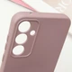 Чохол TPU GETMAN Liquid Silk Full Camera Samsung Galaxy S24 FE Рожевий / Pink Sand - зображення 5