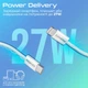 Кабель Promate EcoLine-Ci120 USB-C to Lightning 27W Power Delivery 1.2 м White (ecoline-ci120.white) - изображение 2