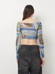 Футболка женская Zara 8537/220 S Синяя (00085372020023) - изображение 2