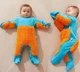 Детский человечек Костюм Хлопок Микрофибра для ползанья и уборки Комбинезон для чистки пола Рост 85см от 6 до 12 мес Синий - изображение 4