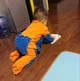 Детский человечек Костюм Хлопок Микрофибра для ползанья и уборки Комбинезон для чистки пола Рост 85см от 6 до 12 мес Синий - изображение 6