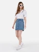 Юбка джинсовая мини летняя женская Colin's CL1068632DN40508 34 Ying Wash (8684112160351) - изображение 4
