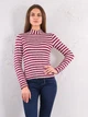 Гольф в полоску BEBE PLUS 21033 L (31713L) Красный - изображение 1