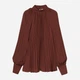 Блузка женская H&M 061012744_brown S Коричневая (6666000333988) - изображение 6
