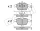 Комплект гальмівних колодок (дискових) METELLI 22-0675-0 Metelli (2206750) - зображення 2