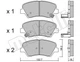 Комплект тормозных колодок (дисковых).) METELLI 22-0943-0 Metelli (2209430) - изображение 2