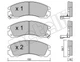 Комплект тормозных колодок (дисковых).) METELLI 22-0134-0 Metelli (2201340) - изображение 2