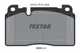 Комплект гальмівних колодок TEXTAR 2564302 Textar (2564302) - зображення 2