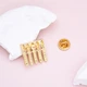 Брошь-значок унисекс BROCHE бижутерия Медицина Пробирки золотистая BRGV113929 - изображение 2