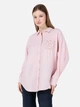 Рубашка оверсайз женская Colin's CL1068902PPO XS Powder Pink (8684112212036) - изображение 1