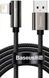 Кабель Baseus Legend Elbow USB - Lightning (1m) CALCS-A01 поворотный коннектор черный - изображение 2