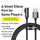 Кабель Baseus Legend Elbow USB - Lightning (1m) CALCS-A01 поворотный коннектор черный - изображение 7