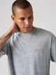 Футболка хлопковая длинная мужская Levi's A0637-0135 L Светло-голубая (5401187068275) - изображение 4