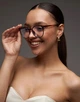 Солнцезащитные очки No Brand Image имиджевые прозрачные леопардовые коричневые - изображение 5