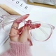 Солнцезащитные очки No Brand Image имиджевые прозрачные розовые - изображение 7