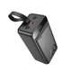 УМБ портативное зарядное Power Bank HOCO Element J123C 60000mAh 3USB Type-C Lightning QC черное ТМ - изображение 2