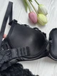 Комплект нижнего белья Onita de mas 75C черный, женский кружевной, третий размер, пуш ап - изображение 6