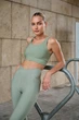 Лосини з кишенями та V-подібним поясом Superstacy L Оливкові (2700-05) - изображение 1