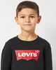 Подростковый теплый свитшот на флисе для мальчика Levis Lvb-Batwing Crewneck Sweatshirt 9E9079-023-LW 170-176 см (16A) Черный (3665115046465) - изображение 4