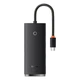 USB-хаб Baseus Lite Series 4-Port Type-C HUB Adapter (Type-C to USB 3.0*4) 25cm Black (WKQX030301) - изображение 1