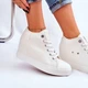 Sneakersy damskie na koturnie Big Star LL274035 37 Białe (5900714605766) - obraz 5