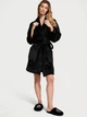 Халат жіночий Victoria's Secret M/L чорний з вишивкою 26865827 - зображення 3