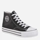 Trampki damskie z eko skóry na platformie wysokie Big Star GG274012 36 Czarne (5900714249564) - obraz 8