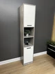 Пенал Asti 1960x390x354 мм. Бетон/Білий - изображение 3