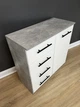 Комод Standart 4+1 Бетон/Білий 800x792x350 мм. - изображение 2