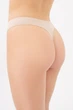 Стринги бесшовные Giulia STRING BRIEFS S/M Beige-naturale, женское бельё для повседневного использования - изображение 3