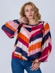 Блуза в полосы Only 116351509 S (82885S) Мультиколор - изображение 3