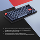 Клавиатура беспроводная Keychron V1 Max Gateron Jupiter Red QMK Hot-swap Eng/Ukr Wireless/Bluetooth/USB Black (V1MD1_KEYCHRON) - изображение 8