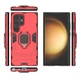 Чехол Fiji Ring для Samsung Galaxy S24 Ultra (S928) бронированный бампер с кольцом подставкой красный - изображение 3