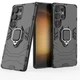 Чохол Fiji Ring Samsung Galaxy S24 Ultra (S928) броньований бампер з кільцем підставкою чорний - зображення 1